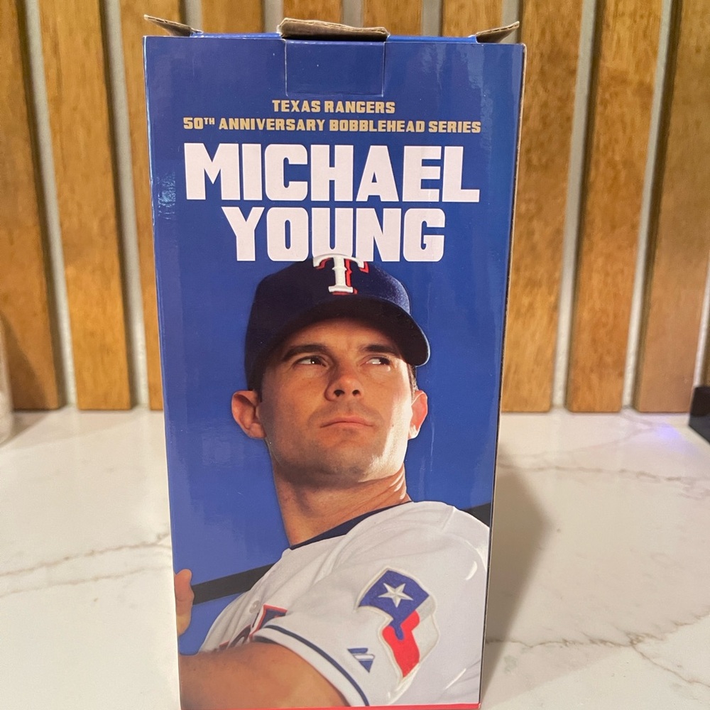 Michael Young Texas Rangers 50th Anniversary bobble head